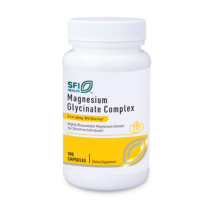 Magnesium Glycinate Complex - 100 Cápsulas Vegetarianas - Klaire Labs Complexo de Glicinato de Magnésio - 100 Cápsulas Vegetarianas